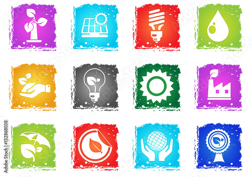 Ecology and recycle icons
