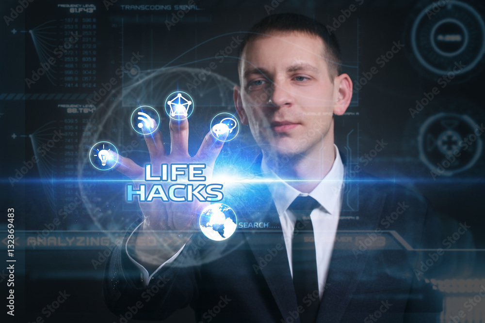 Business, Technology, Internet and network concept. Young busine Business, Technology, Internet and network concept. Young busine