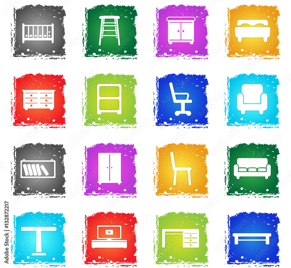 Furniture simply icons Furniture simply icons