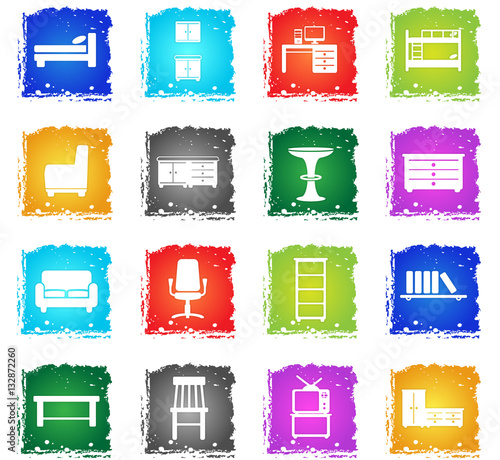 Furniture simply icons