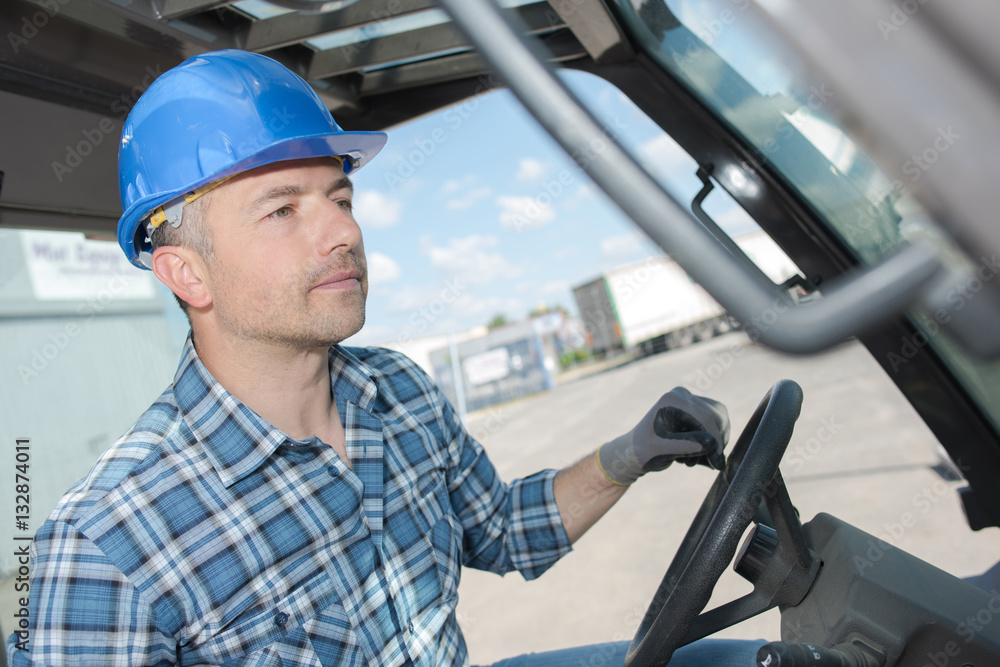 focused driver at work focused driver at work