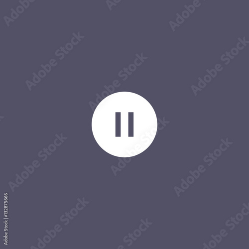 pause icon for web and mobile