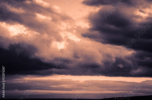 dramatic clouds in the sky © katarinagondova