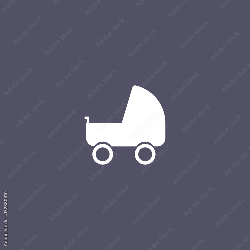 Baby stroller icon