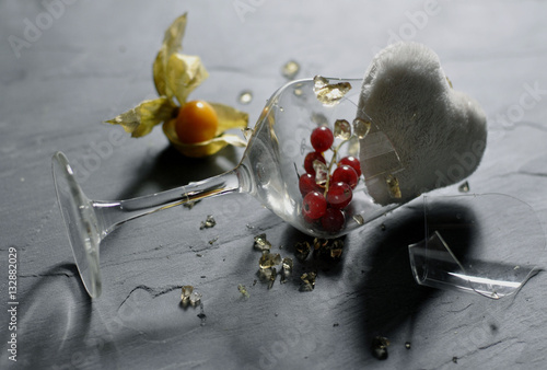 Verre brisé et Saint Valentin photo