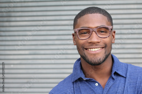 Foto Handsome male with glasses portrait