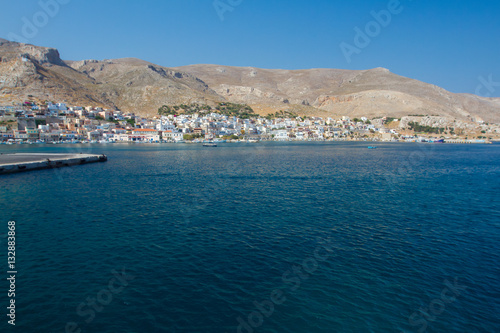 Vew to Kalimnos island, Greece.