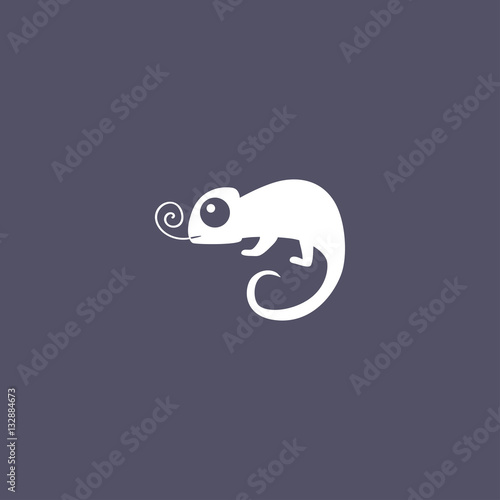 chameleon icon. animal sign