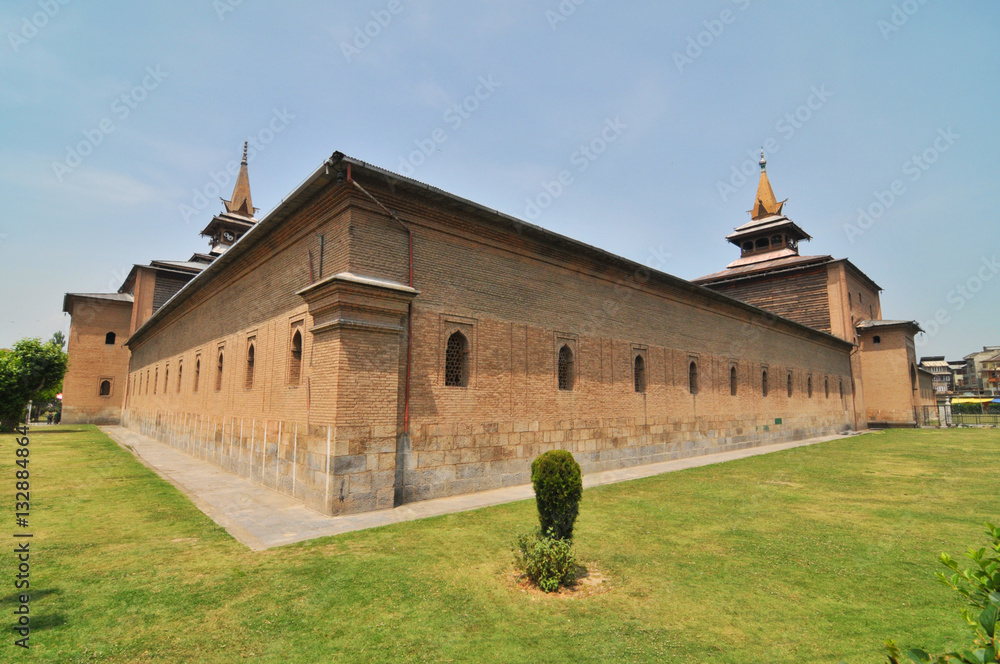 The Jamia Masjid of Srinagar in Kashmir
