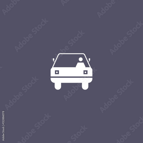 car icon with driver
