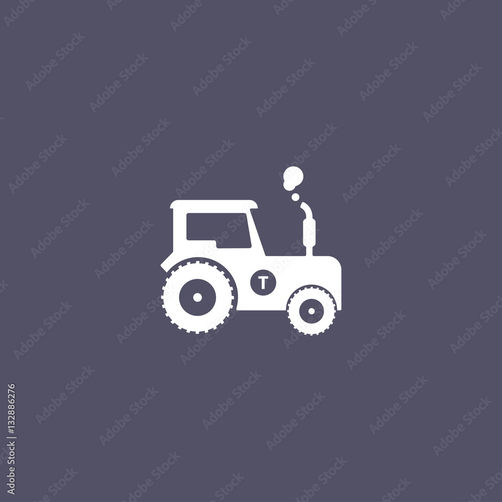 simple tractor icon simple tractor icon
