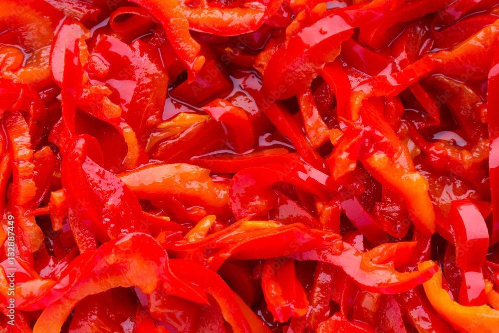 Red pepper marinade baked on grill. Red pepper marinade baked on grill.