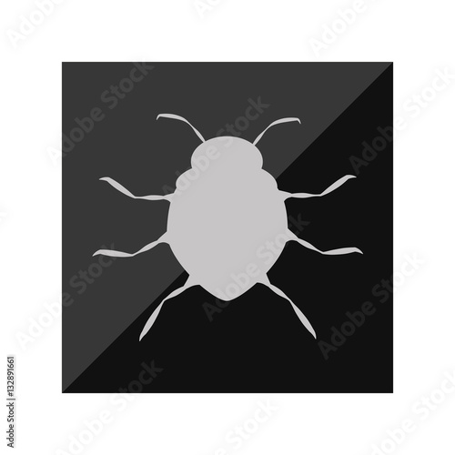 virus infection bug icon vector illustration design