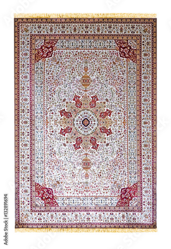 Arabic carpet isolated on white background 