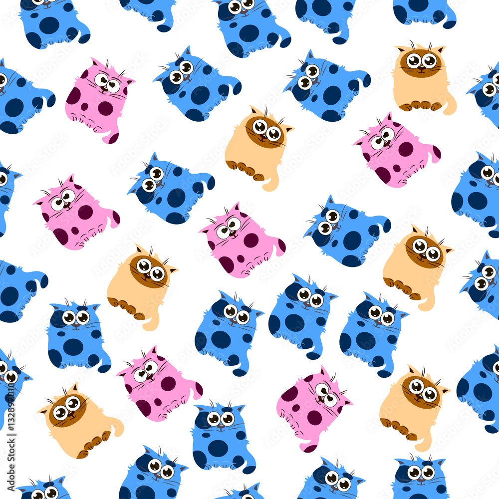 Fototapeta premium illustration of a Cute cat