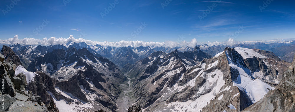 Naklejka premium Ecrins National Park Panorama