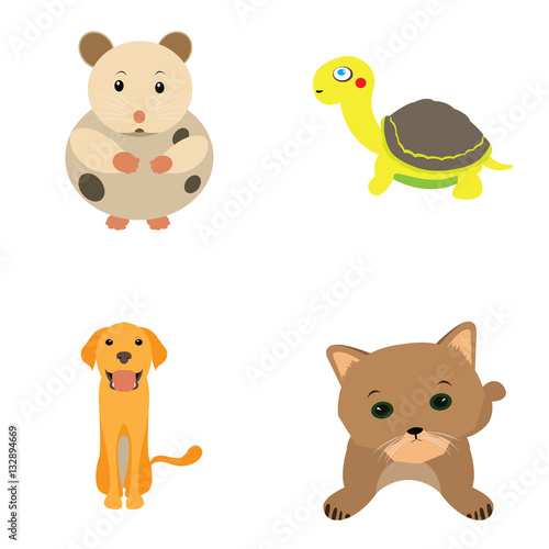 Set of animals