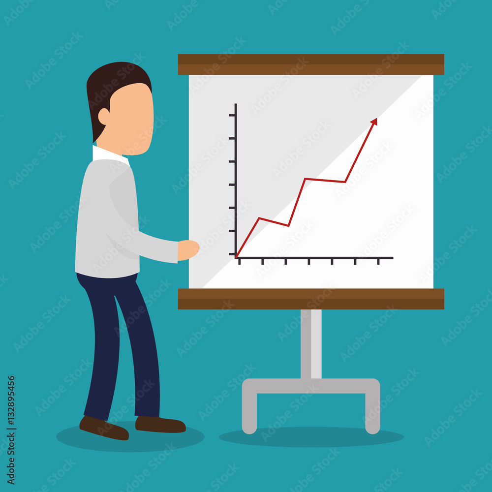 business people with paperboard training icon vector illustration design business people with paperboard training icon vector illustration design