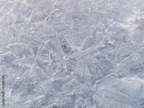 frozen water texture created by ice crystals