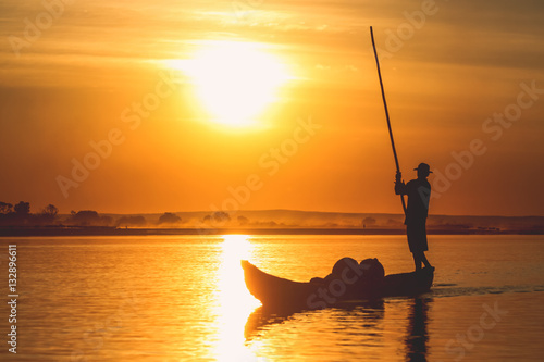 Pirogue at sunset © Pav-Pro Photography 