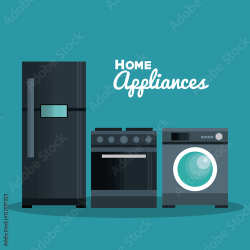set home appliances icons vector illustration design