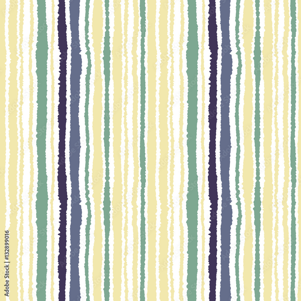 Seamless strip pattern. Vertical lines with torn paper effect. Shred edge texture. Green, gray, olive colors on white background. Vector Seamless strip pattern. Vertical lines with torn paper effect. Shred edge texture. Green, gray, olive colors on white background. Vector