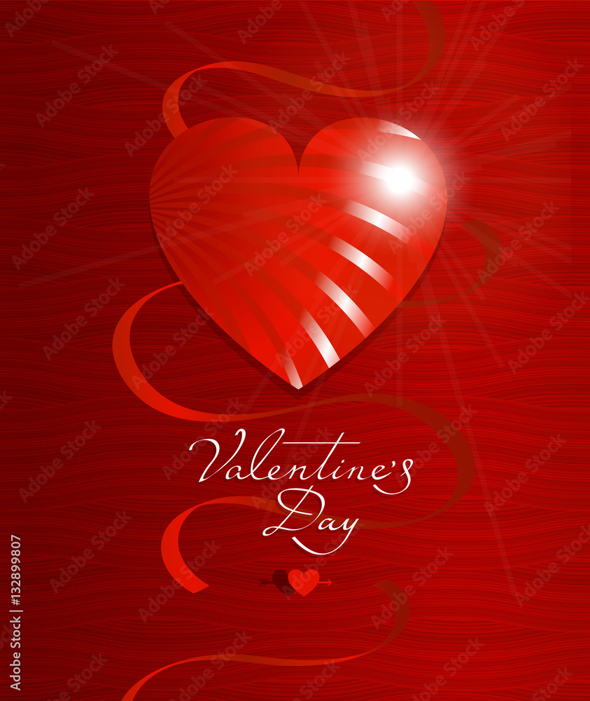 Valentine's day greeting card or poster