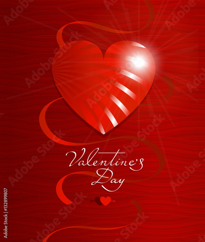 Obraz na płótnie Valentine's day greeting card or poster w salonie