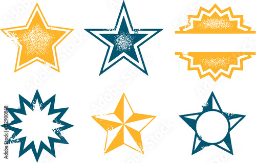 Grunge Vector Stars