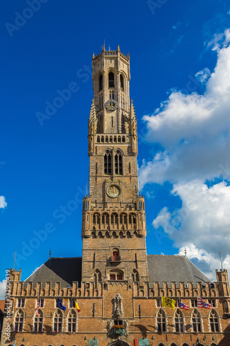 Fototapeta The Belfry Tower in Bruges