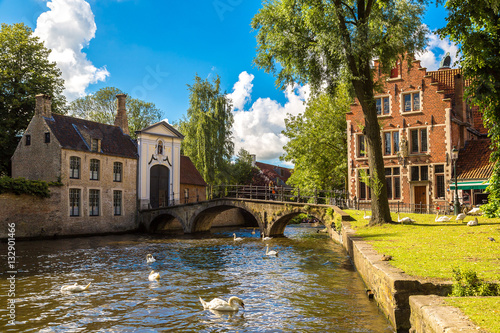 Foto Houses along the canal in Bruges