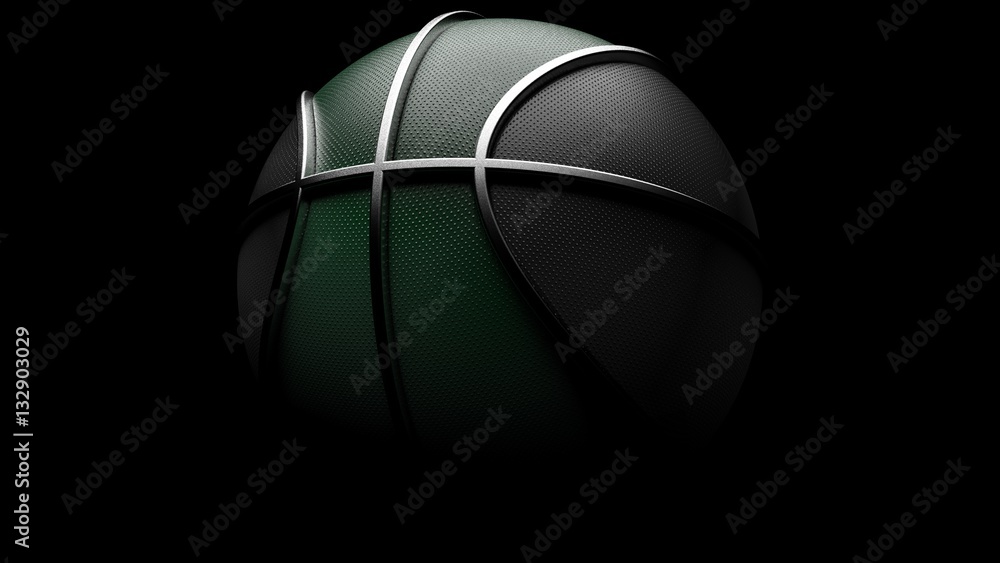 Fototapeta premium Basketball. 3D illustration. 3D CG. High resolution.
