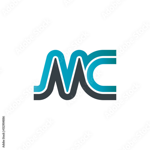Initial Letter MC Linked Design Logo