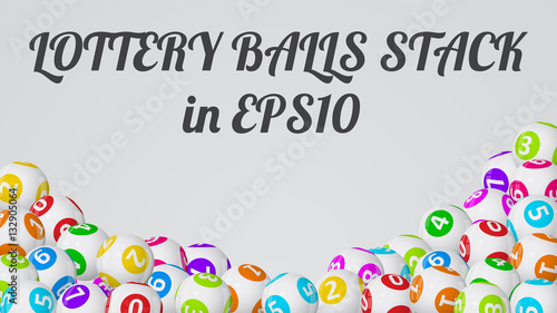 vector illustration of lottery balls.