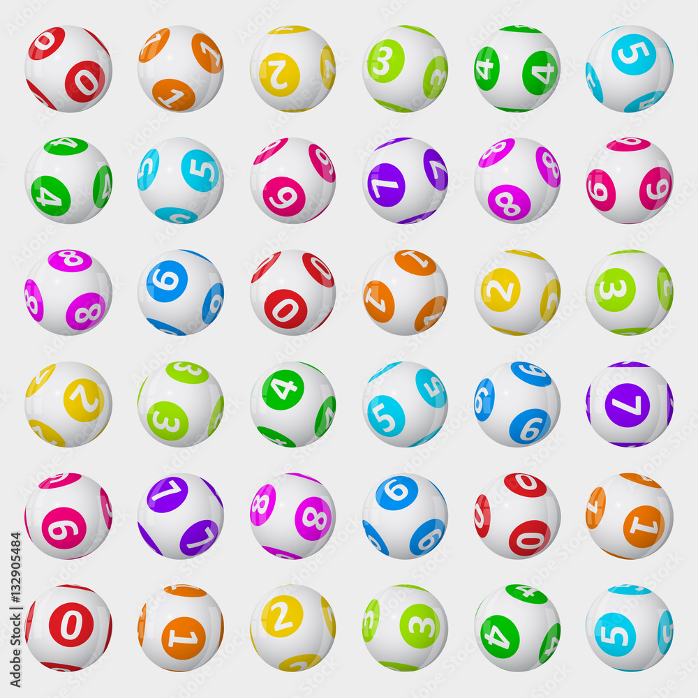 vector illustration of lottery balls. vector illustration of lottery balls.