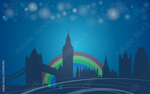 London city background, the United Kingdom