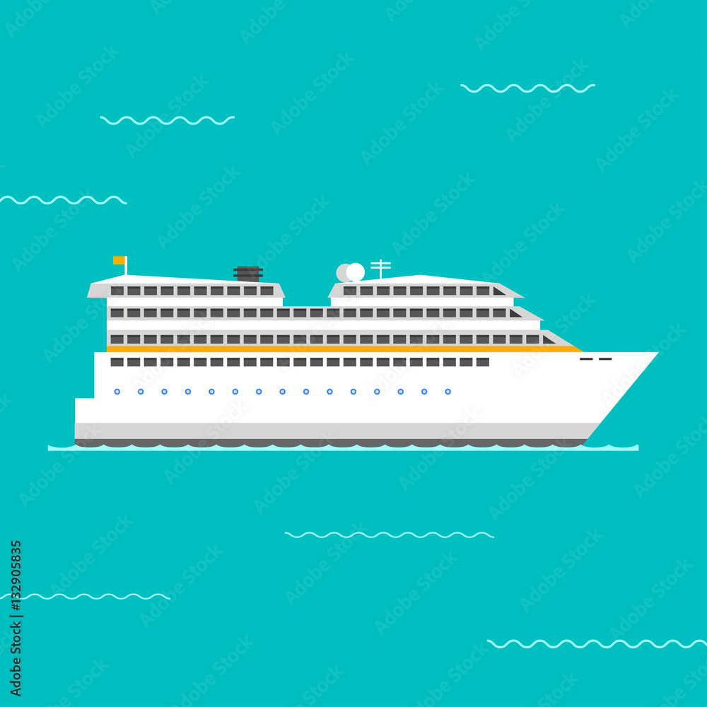 Ship vector illustration.