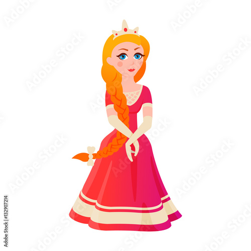 Princess character vectorillustration.