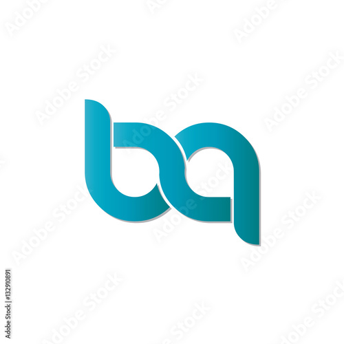 Initial Letter BA BN Rounded Lowercase Logo