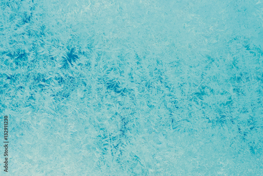 frost pattern on glass background texture