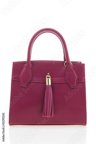 Beautiful luxury and elegance purple women handbag