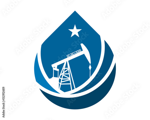 blue droplets refinery oil
