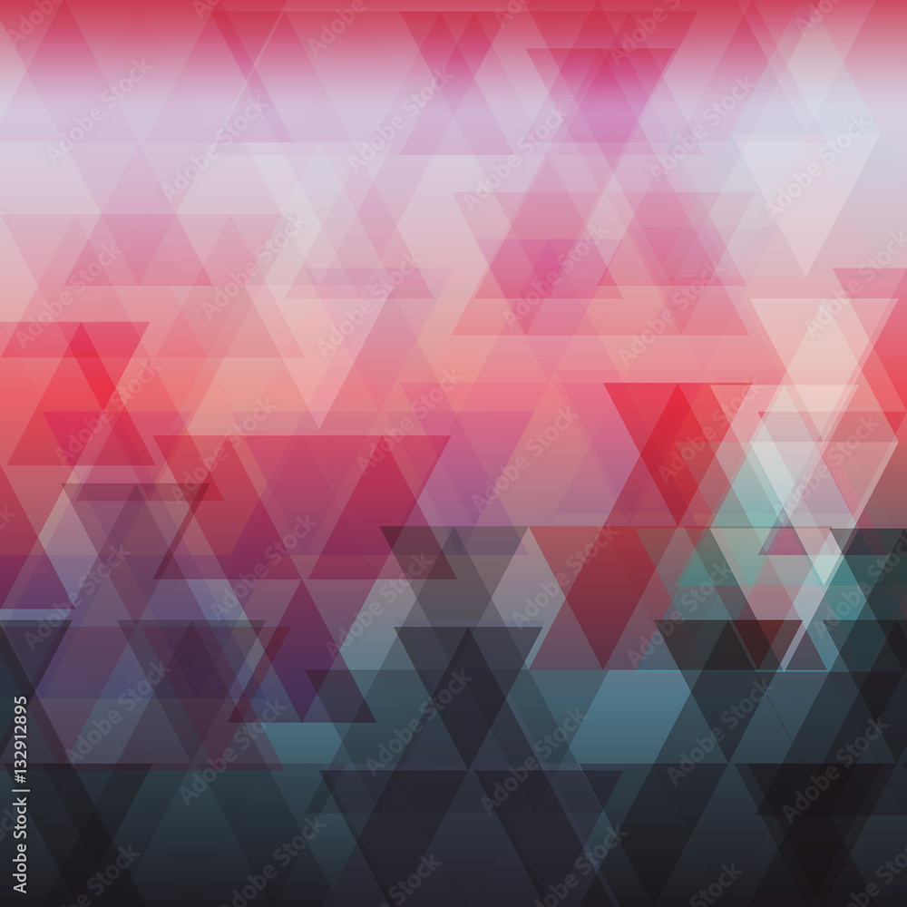 Obraz premium Design of polygonal pattern background with trendy color. 