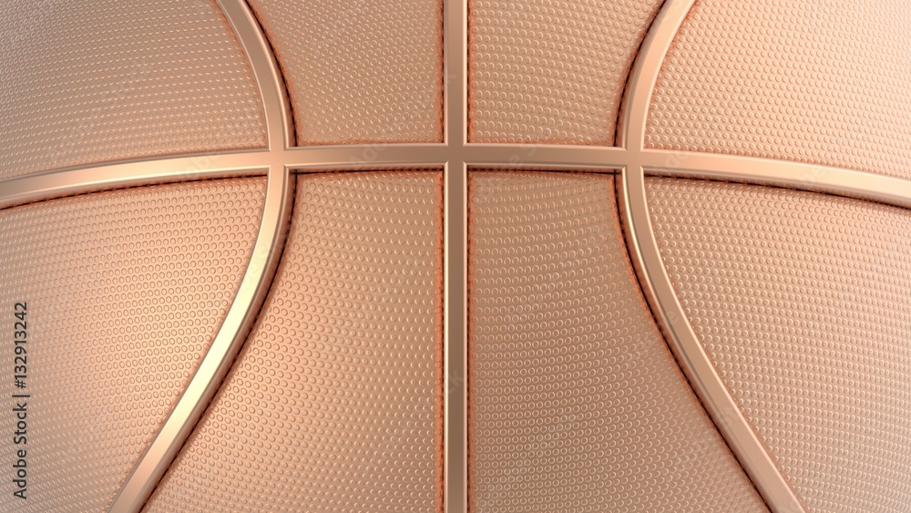 Fotografie Basketball. 3D illustration. 3D CG. High resolution.