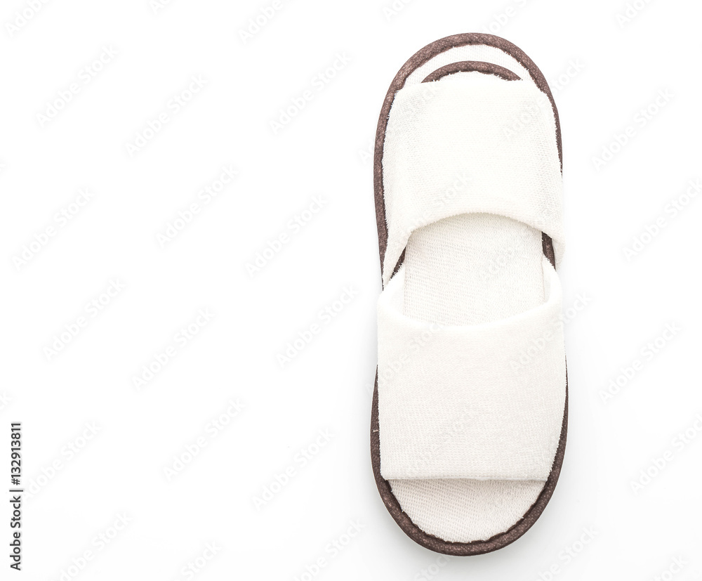 white slippers on white white slippers on white