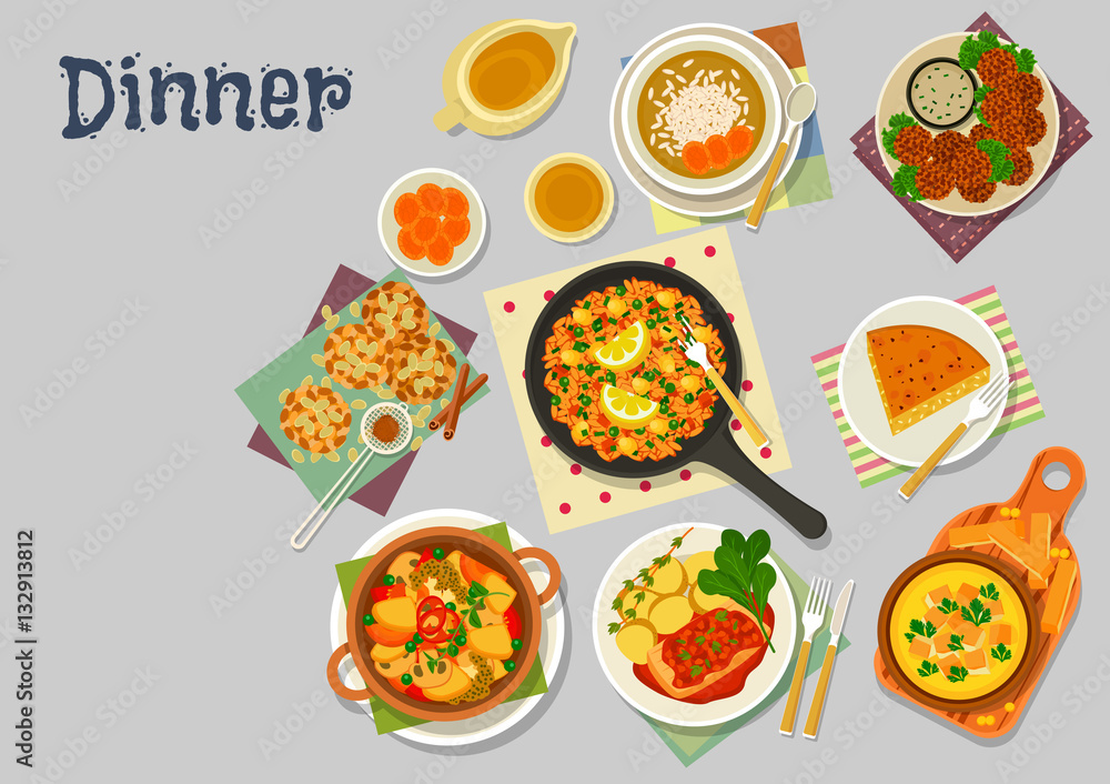 Vegetarian dishes icon for healthy lunch design Vegetarian dishes icon for healthy lunch design