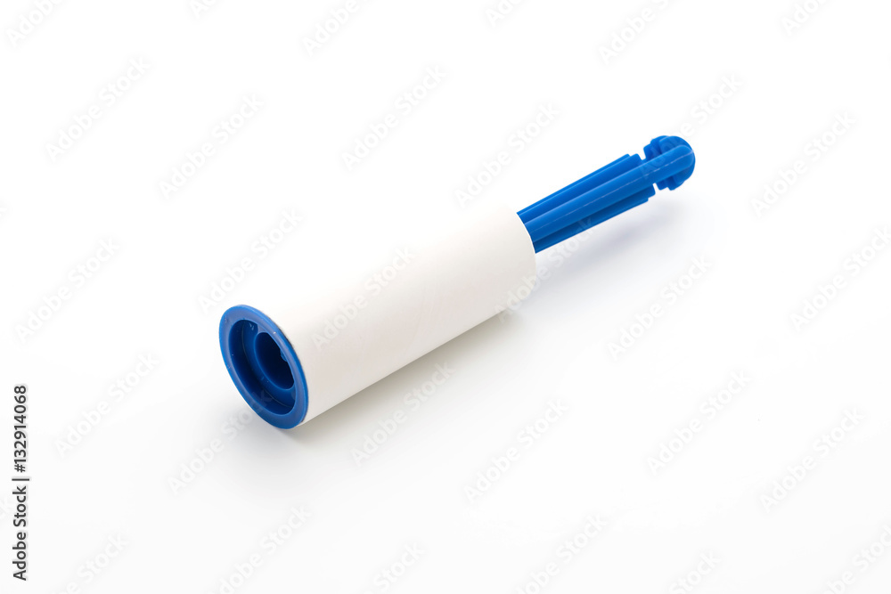 Sticky Lint Roller on white Sticky Lint Roller on white