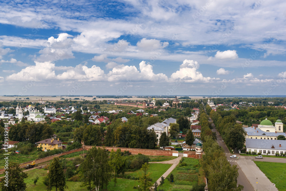Ancient Orthodox monastery in Suzdal summer day Ancient Orthodox monastery in Suzdal summer day