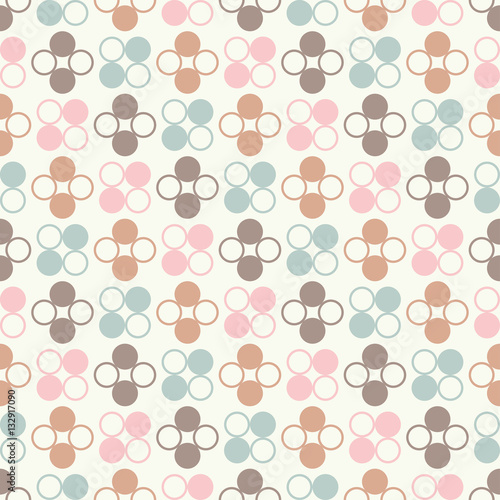 Fototapeta Naklejka Na Ścianę i Meble -  Seamless vector background with abstract geometric pattern. Print. Repeating background. Cloth design, wallpaper.