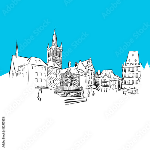 Trier Hauptmarkt, Blaue Serie